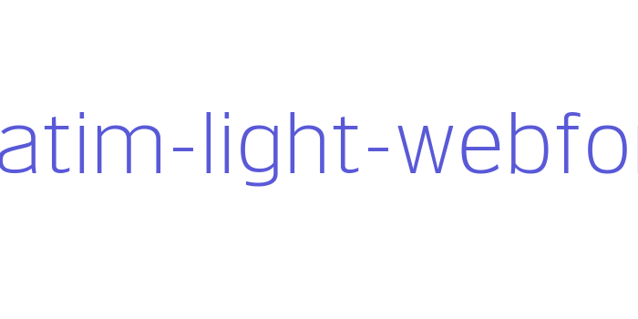 verbatim-light-webfont Font Download