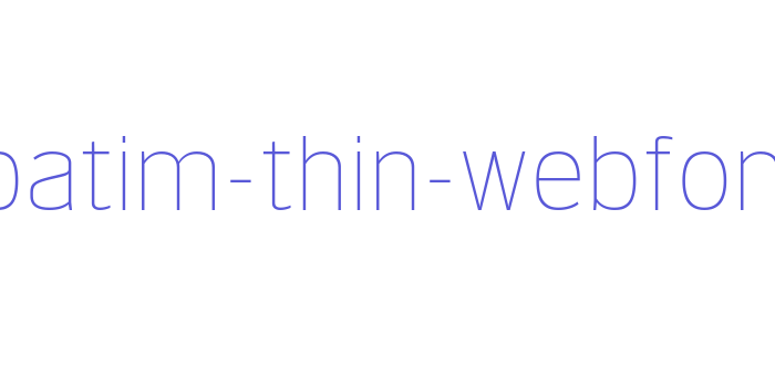 verbatim-thin-webfont Font Download