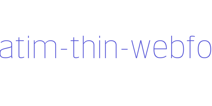 verbatim-thin-webfont Font