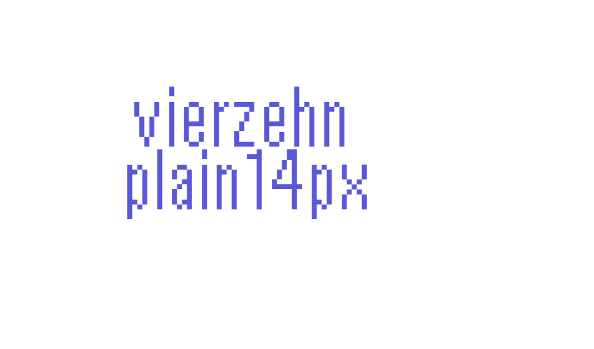 vierzehn  plain14px Font Download