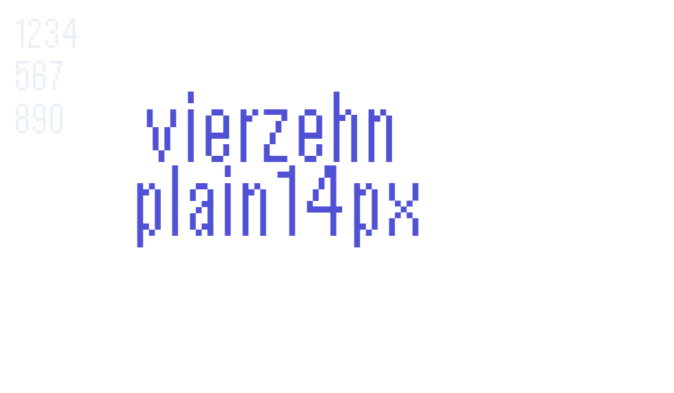 vierzehn  plain14px-font-download