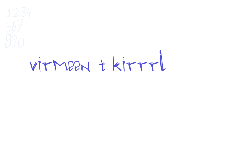 virmeen t’kirrrl-font-download