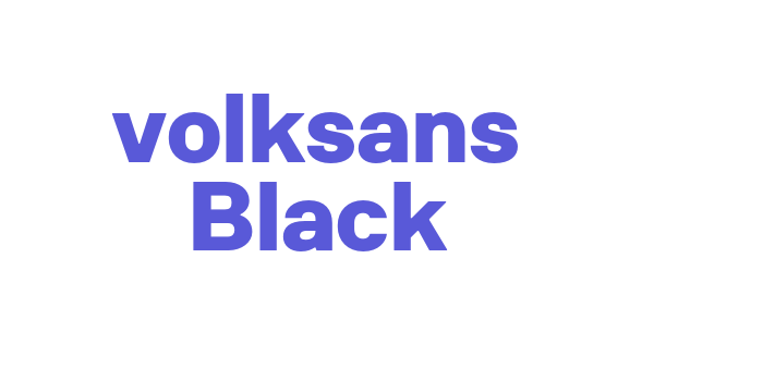 volksans Black Font Download