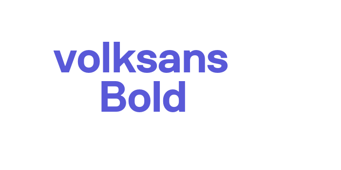 volksans Bold Font Download