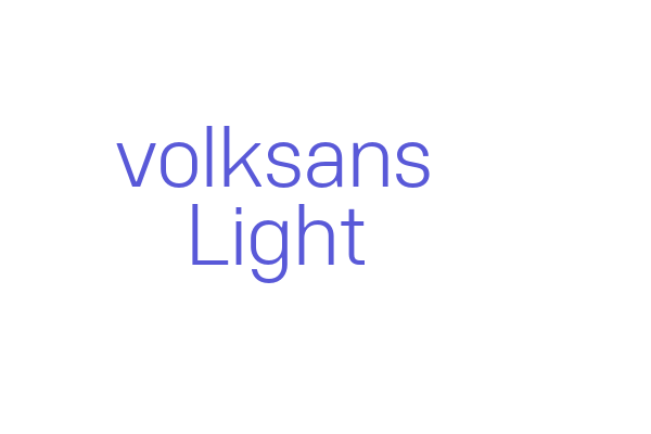 volksans Light Font