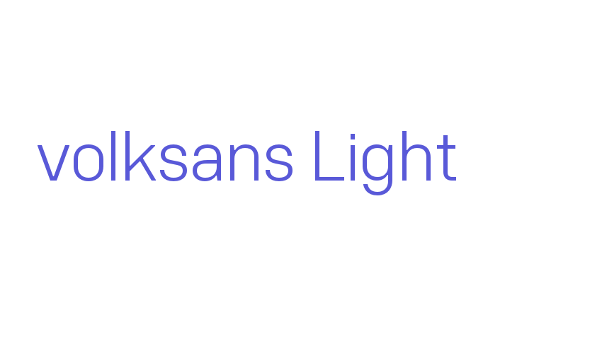 volksans Light Font