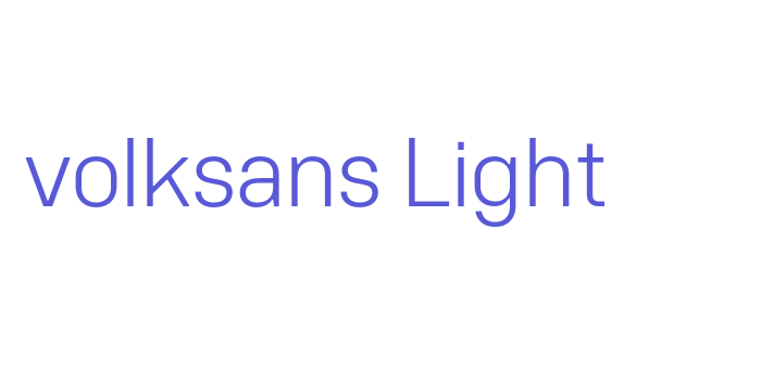 volksans Light Font Download