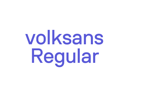 volksans Regular Font