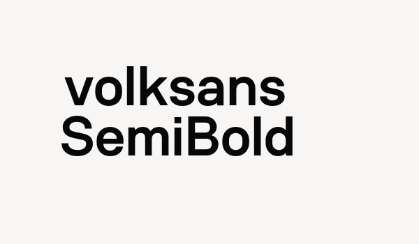 volksans SemiBold Font