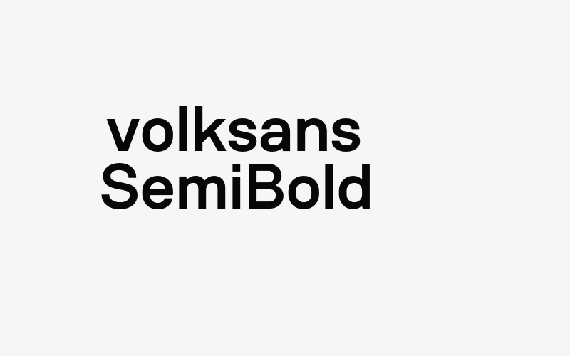 volksans SemiBold Font