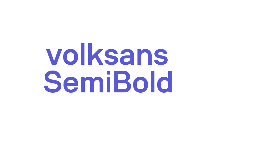 volksans SemiBold Font