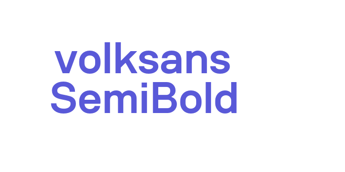 volksans SemiBold Font Download