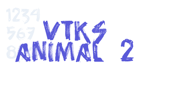 vtks animal 2 font free