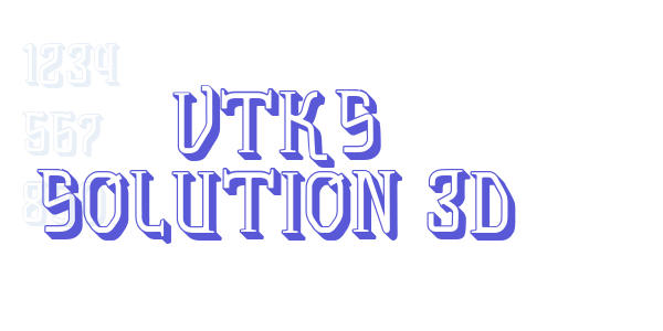 vtks solution 3d font free