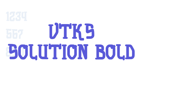 vtks solution bold font