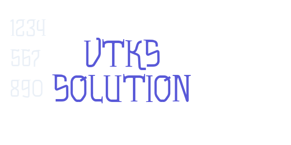 vtks solution font free