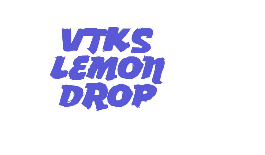 vtks Lemon Drop Font