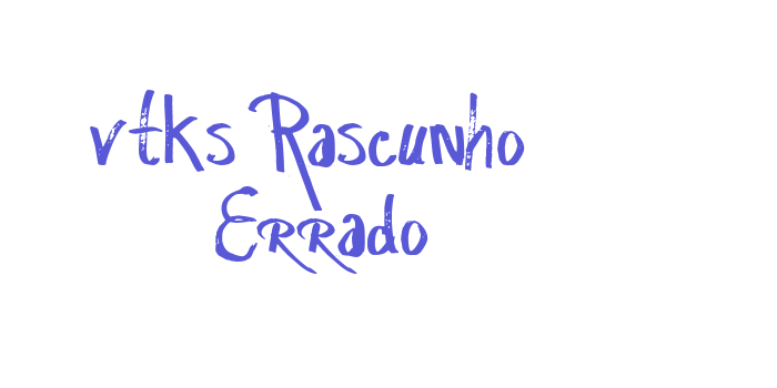 vtks Rascunho  Errado Font Download