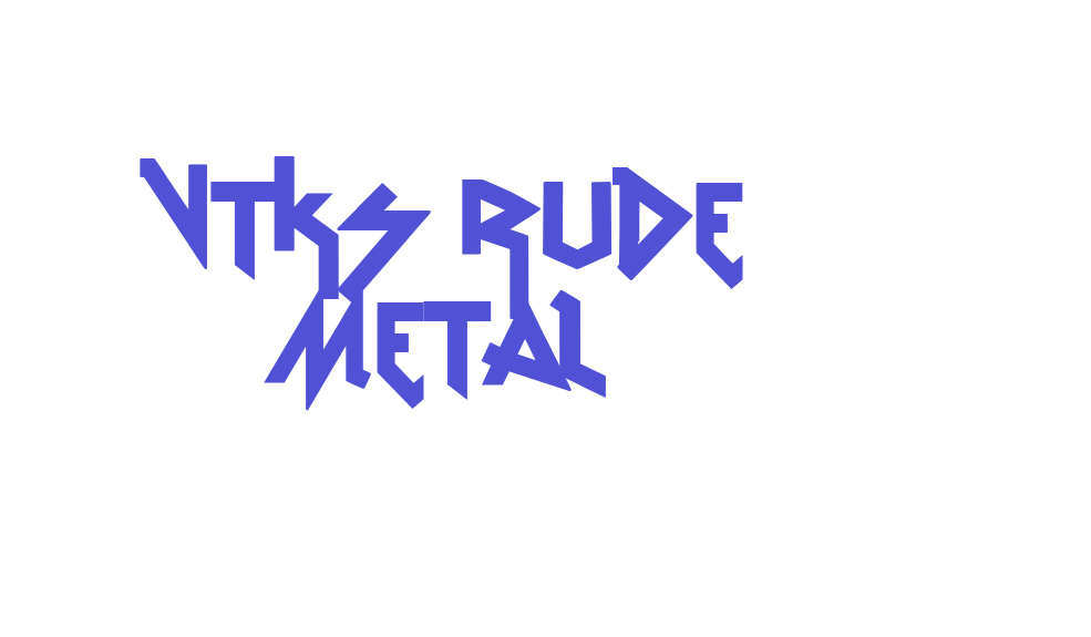 vtks Rude Metal-font-download