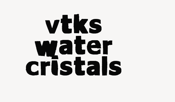 vtks Water cristals Font