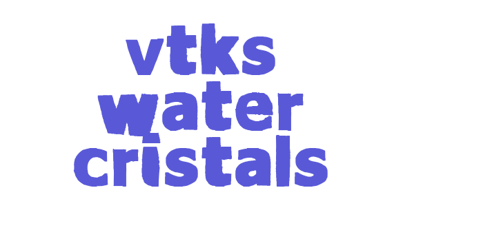 vtks Water cristals Font Download