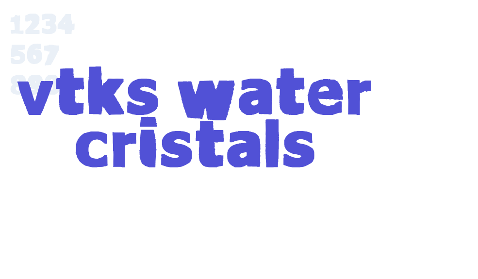 vtks Water cristals-font-download