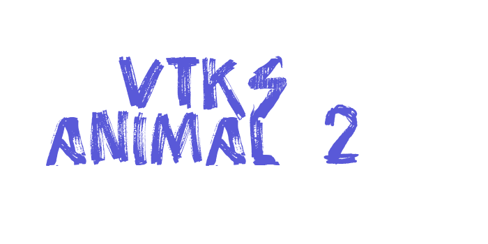 vtks animal 2 Font Download