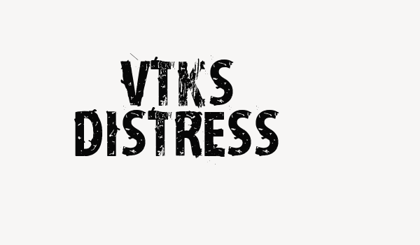 vtks distress Font