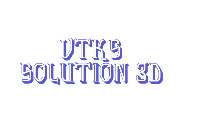 vtks solution 3d Font Download