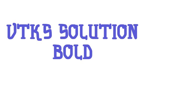 vtks solution bold Font Download