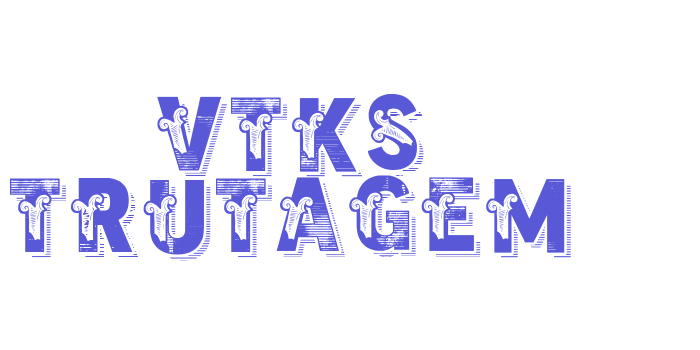 vtks trutagem Font Download