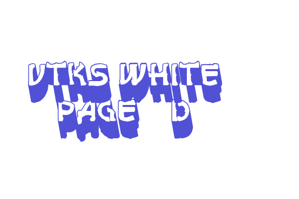 vtks white page 3d Font Download