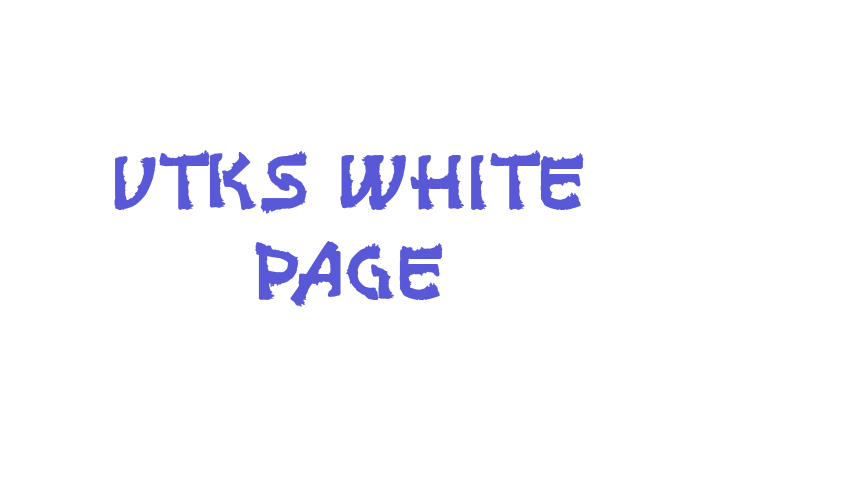 vtks white page Font Download