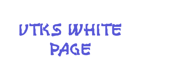 vtks white page Font Download