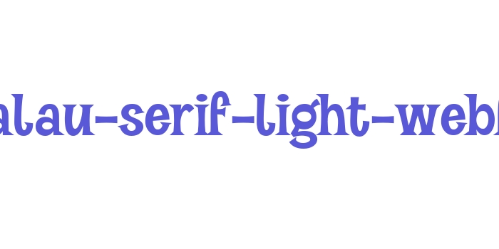 vvds-halau-serif-light-webfont Font Download