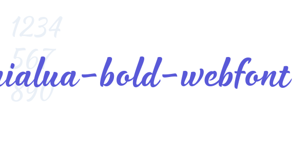 waialua-bold-webfont font free