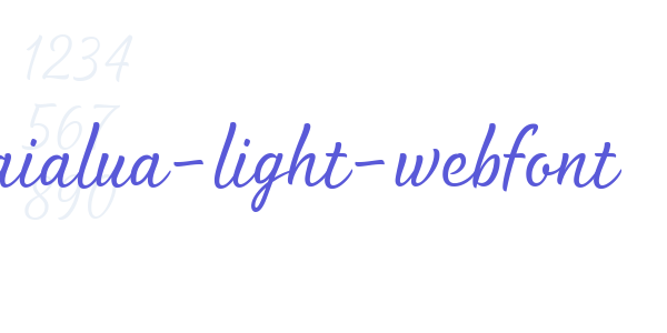 waialua-light-webfont font free