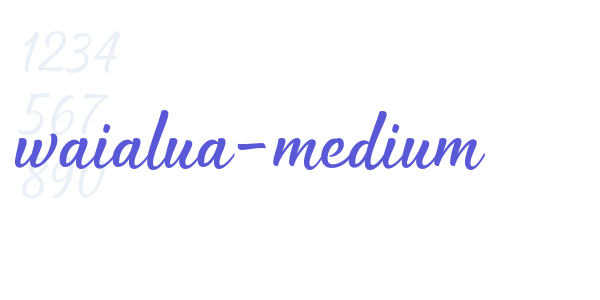 waialua-medium font free