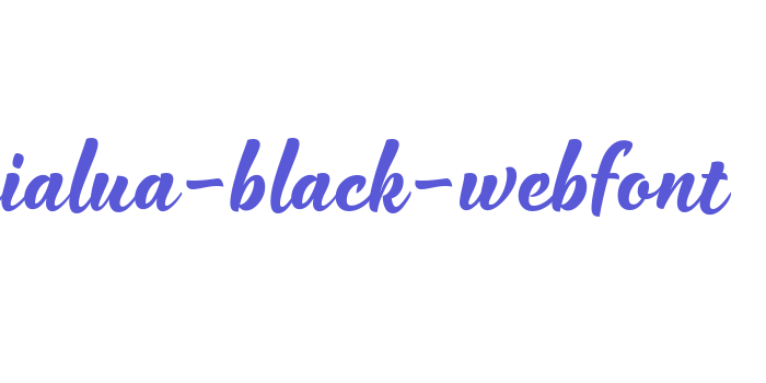 waialua-black-webfont Font Download