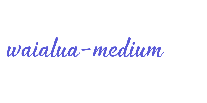 waialua-medium Font Download