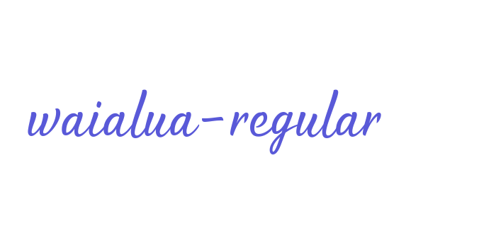 waialua-regular Font Download