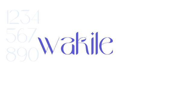 wakile font free