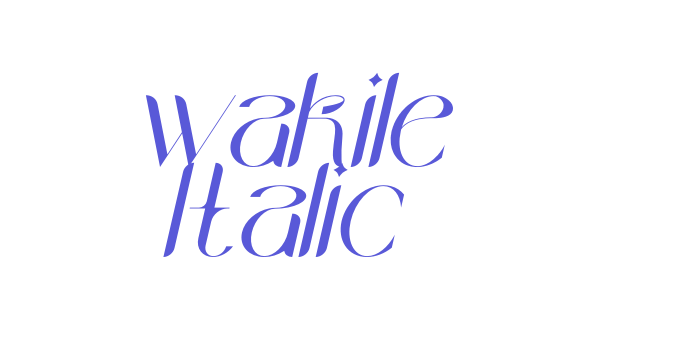 wakile Italic Font