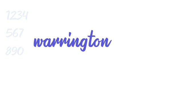 warrington font free