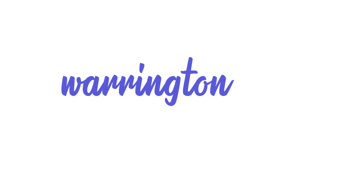 warrington Font