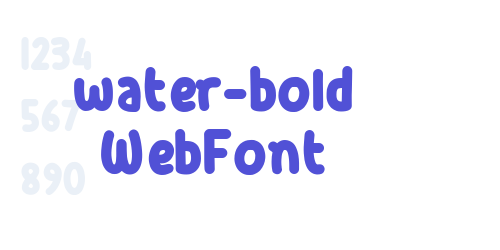 water-bold WebFont-font-download