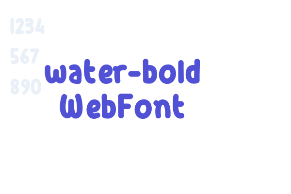 water-bold WebFont