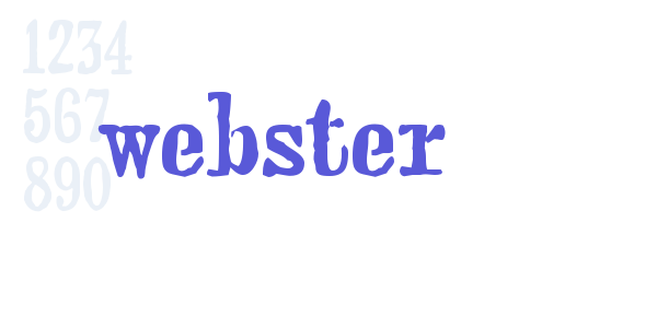 webster font free