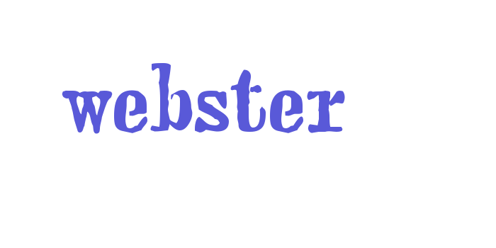 webster Font