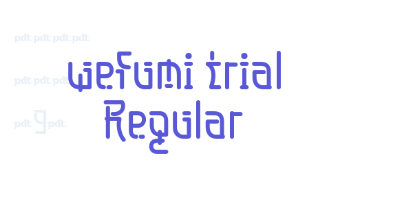 wefumi trial Regular font